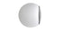 Miroir Gibbous de Michael Anastassiades - Cassina-miroir rond à fente latérale chromée, vue de face-Cassina