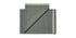 Plaid Heddles en alpaga de Karin Carlander - Cassina-plaid gris vert plié à franges-Cassina