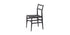 Chaise 646 Leggera de Gio Ponti - Cassina-vue de trois quarts, bois noir et assise en corde-Cassina