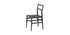 Chaise 646 Leggera de Gio Ponti - Cassina-vue de trois quarts, bois noir et assise en corde-Cassina