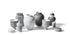 Vases Post Scriptum de Formafantasma - Cassina-groupe de vases et boîtes à motifs noirs et blancs-Cassina