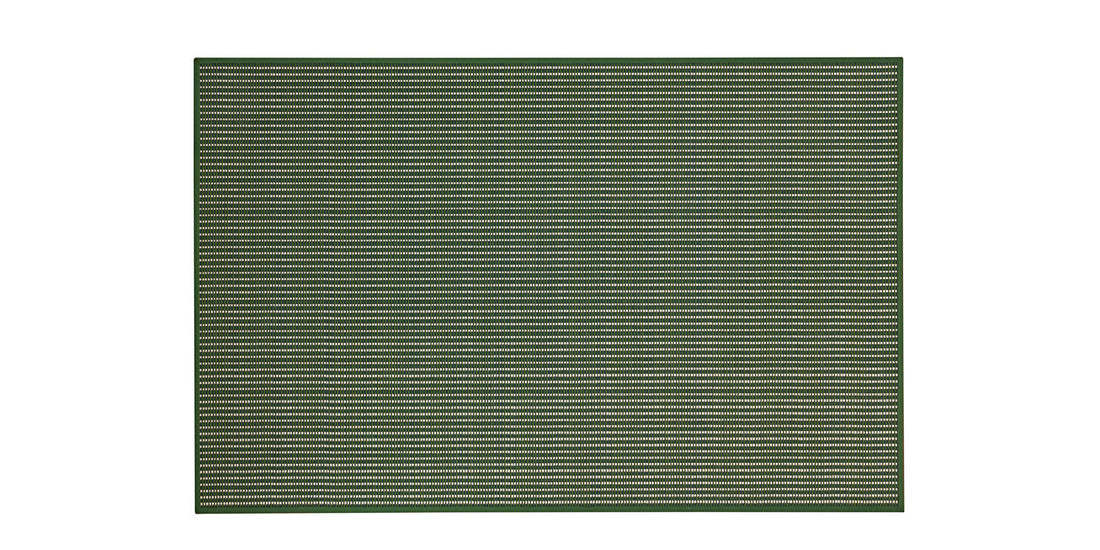 Tapis Shuttle de Karin Carlander - Cassina-vue de dessus, tapis vert quadrillé-Cassina