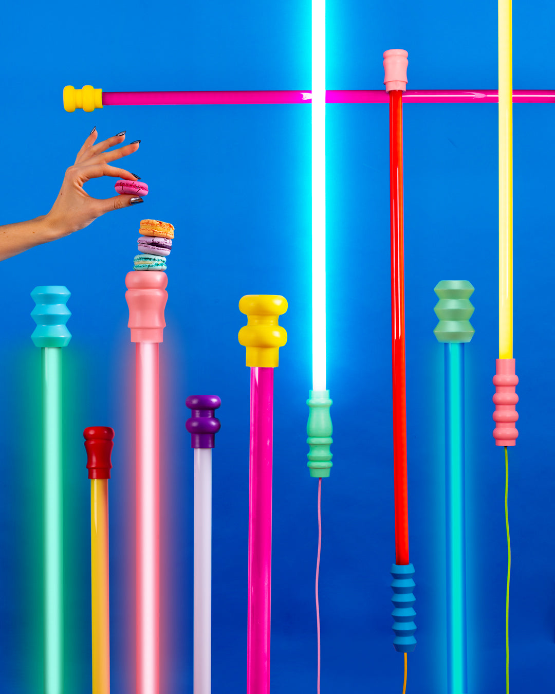 Lampe LED Superlinea bleue de BBMDS - Seletti-vue 2-The Woods Gallery