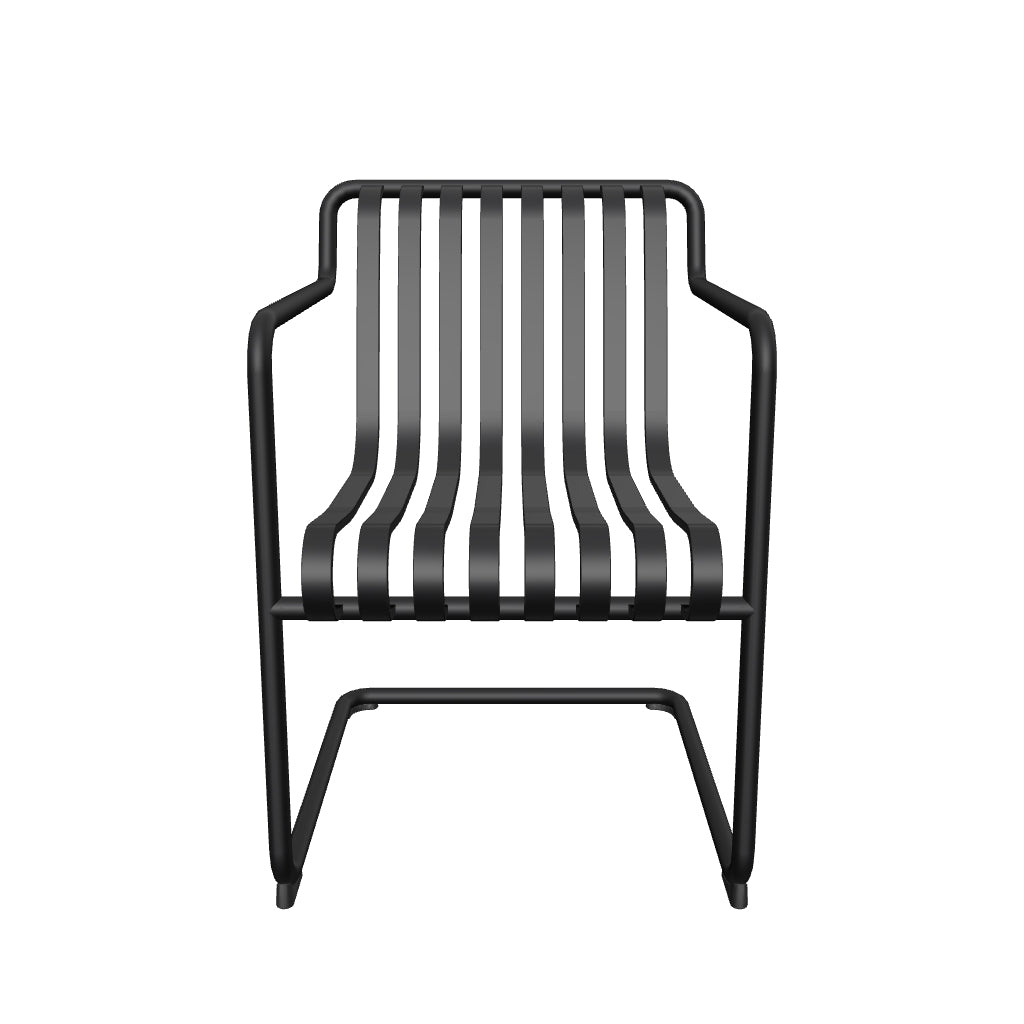 Fauteuil de table Palissade Cantilever en 3D - HAY