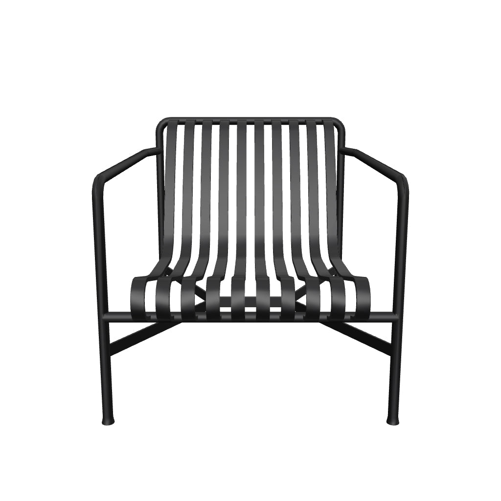 Fauteuil Lounge Palissade low en 3D - HAY