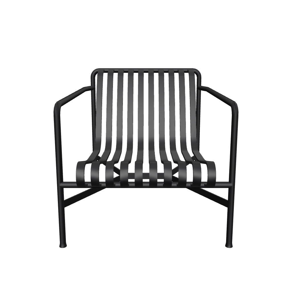 Fauteuil Lounge Palissade low en 3D - HAY