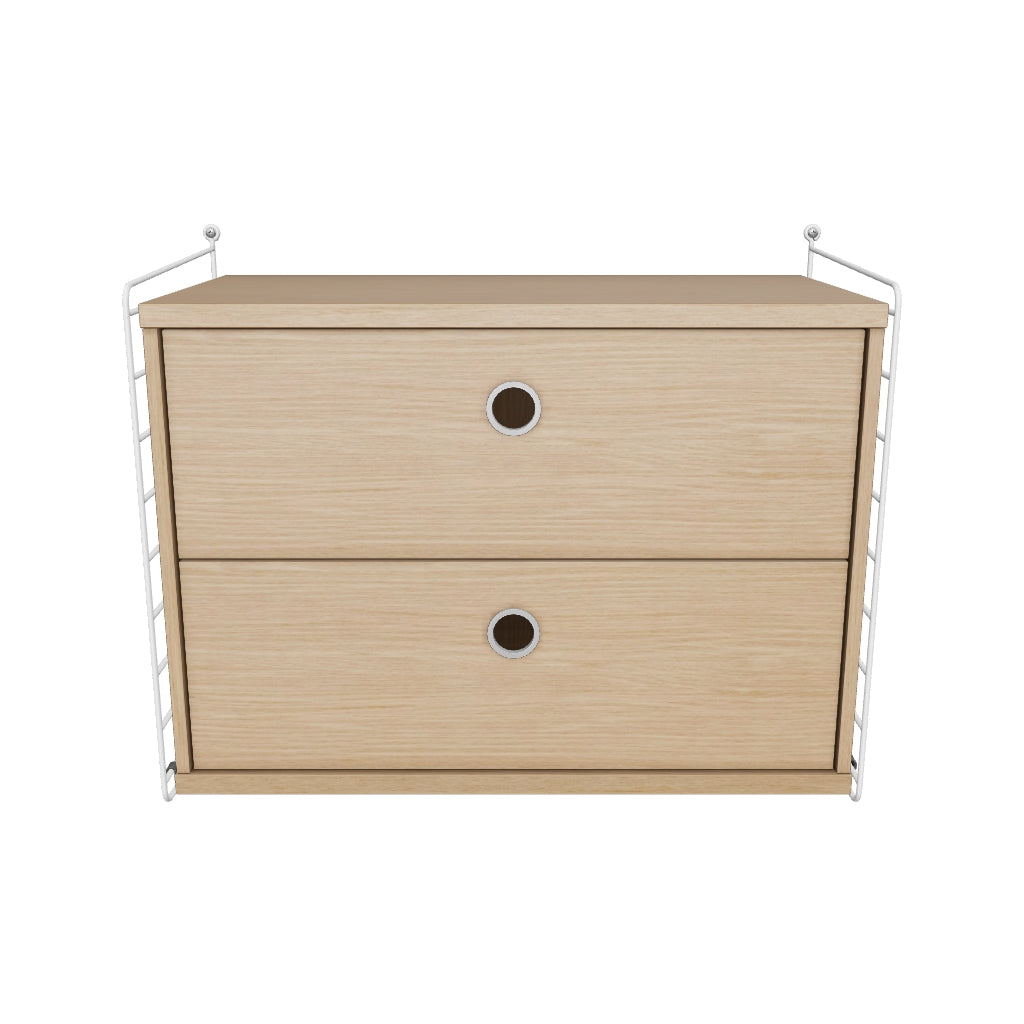 Ensemble Chambre A - 3D - Blanc - Chêne
