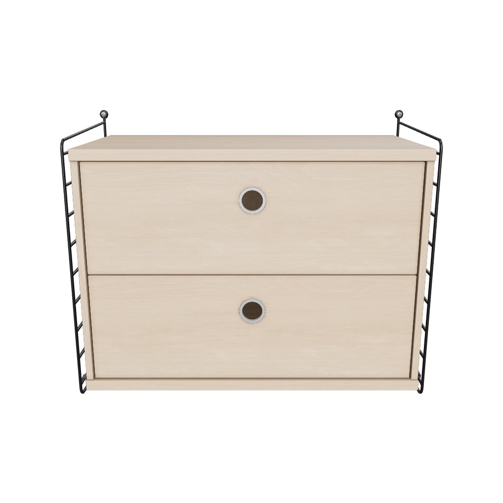 Ensemble Chambre A - 3D - Noir - Frêne