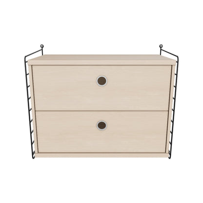 Ensemble Chambre A - 3D - Noir - Frêne