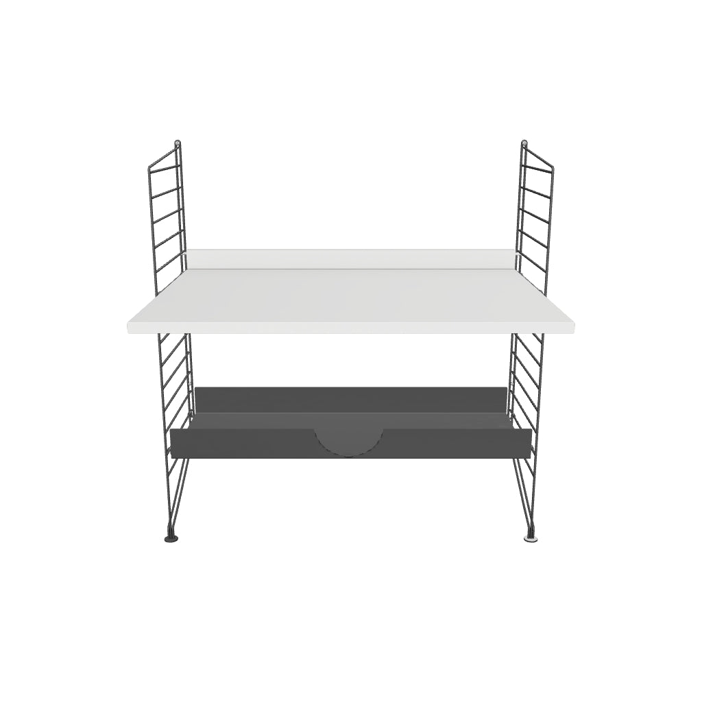 Ensemble Chambre d’enfant A - 3D - Blanc - Gris foncé