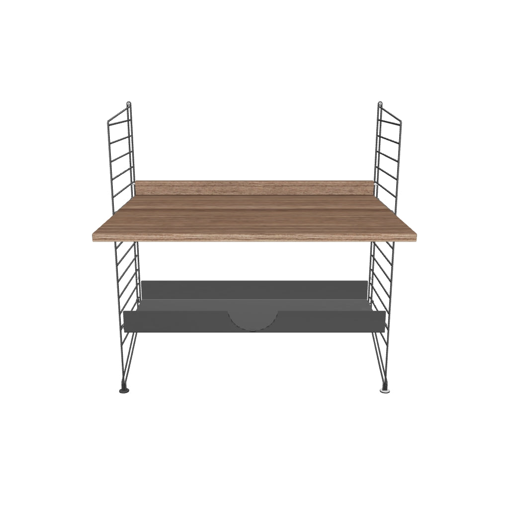 Ensemble Chambre d’enfant A - 3D - Noyer - Gris foncé
