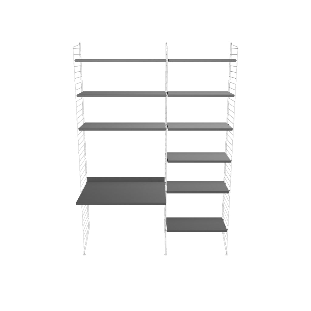 Ensemble Chambre d’enfant D - 3D - Blanc - Gris foncé