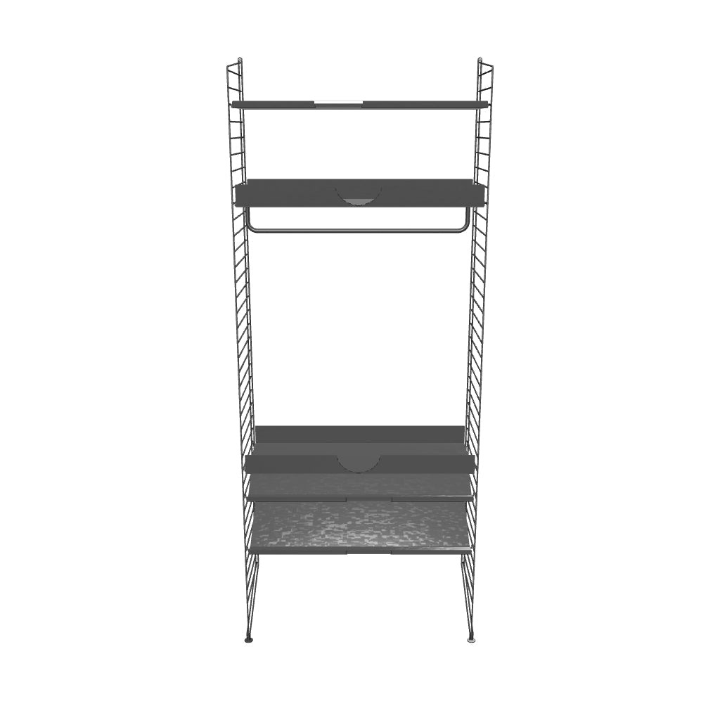 Ensemble de Chambre D - 3D - Gris
