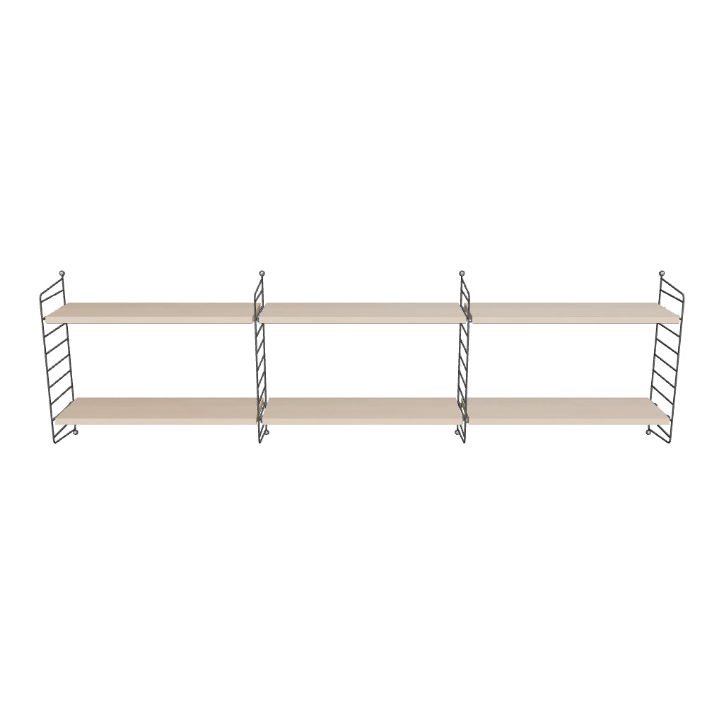 Ensemble de Chambre E - 3D - Gris foncé - Frêne
