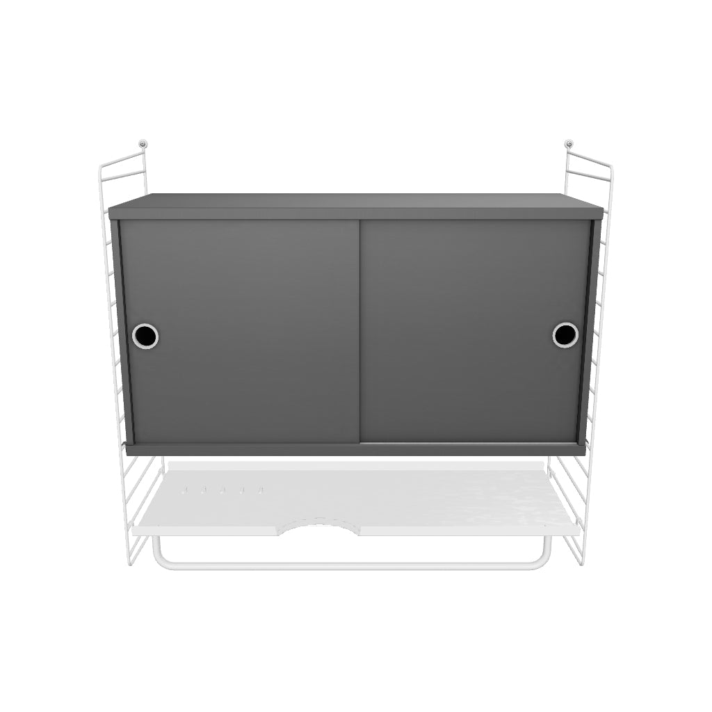 Ensemble de Chambre F - 3D - Blanc - Gris