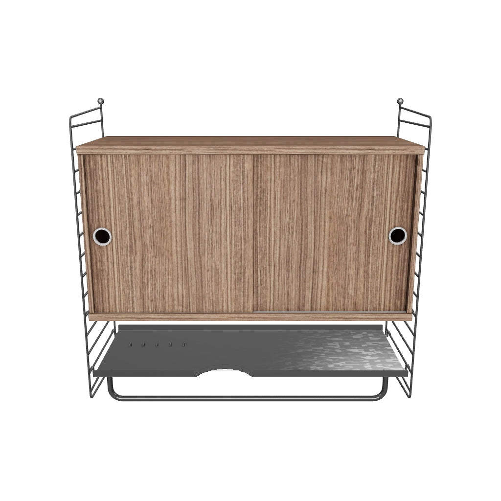 Ensemble de Chambre F - 3D - Gris - Noyer