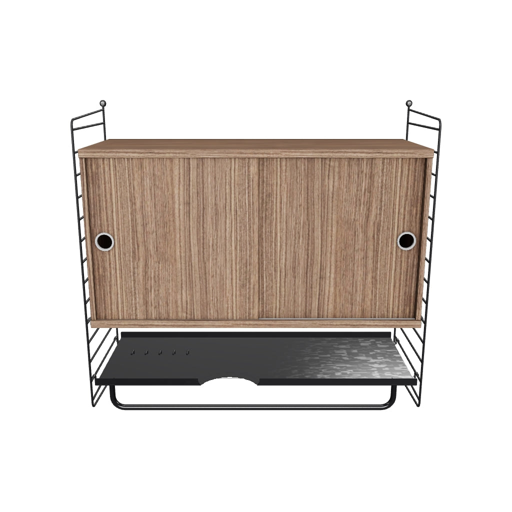 Ensemble de Chambre F - 3D - Noir - Noyer