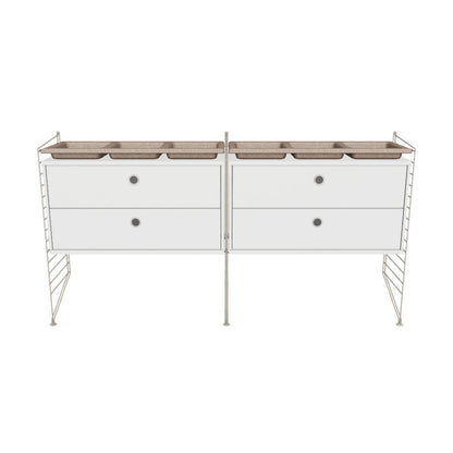 Ensemble de Chambre G - 3D - Beige - Blanc