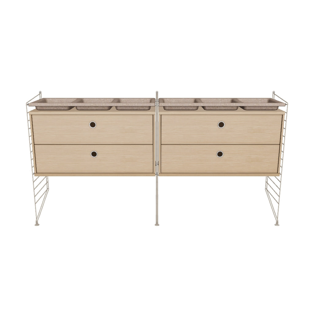 Ensemble de Chambre G - 3D - Beige - Chêne