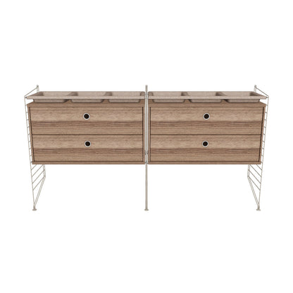 Ensemble de Chambre G - 3D - Beige - Noyer