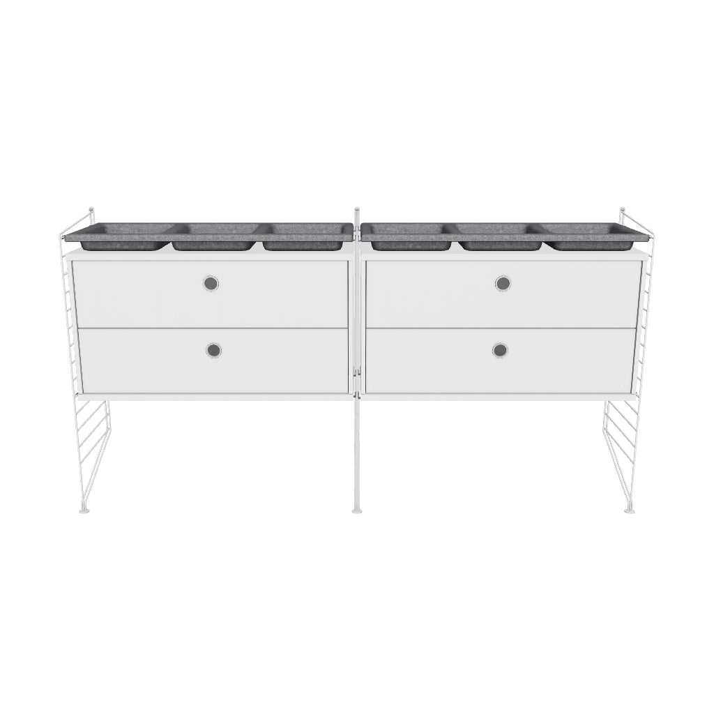 Ensemble de Chambre G - 3D - Blanc