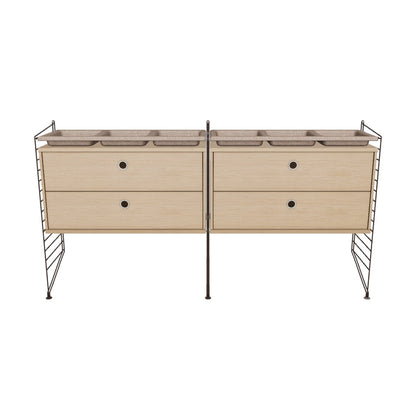 Ensemble de Chambre G - 3D - Marron foncé - Chêne