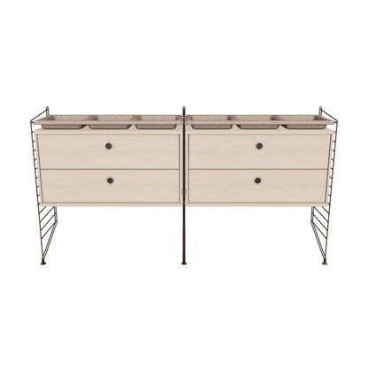 Ensemble de Chambre G - 3D - Marron foncé - Frêne
