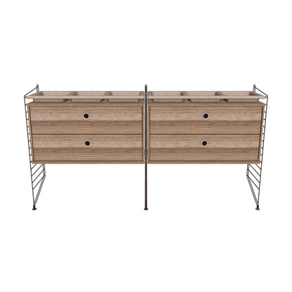 Ensemble de Chambre G - 3D - Marron foncé - Noyer