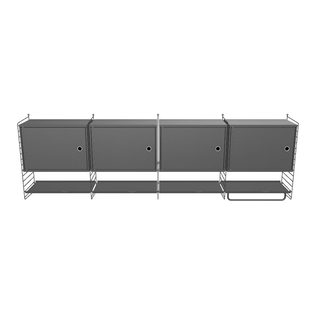 Ensemble de Cuisine K - 3D - Gris