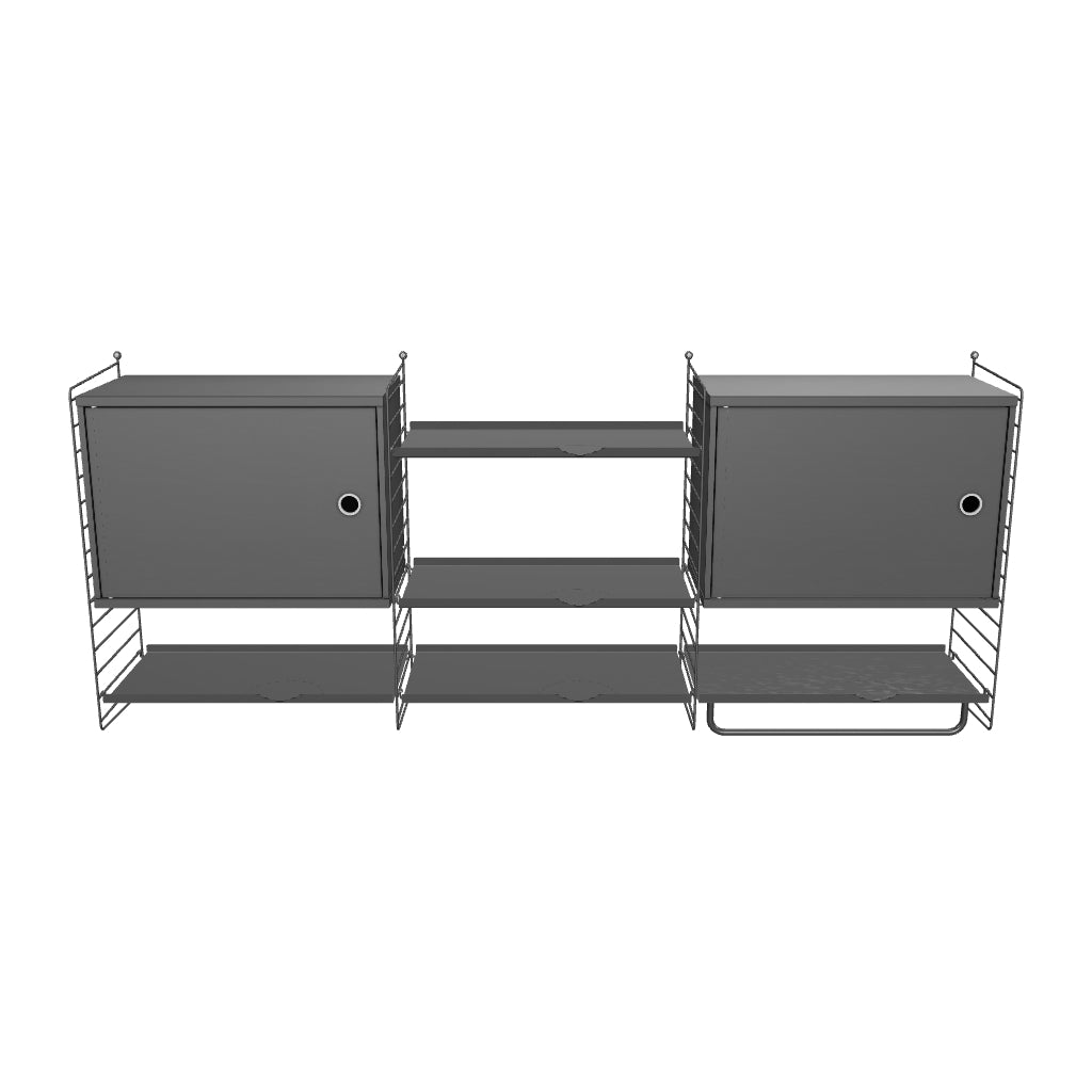 Ensemble de Cuisine M - 3D - Gris