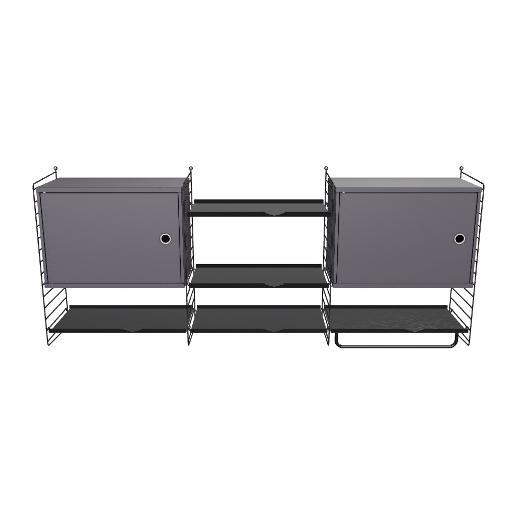 Ensemble de Cuisine M - 3D - Noir