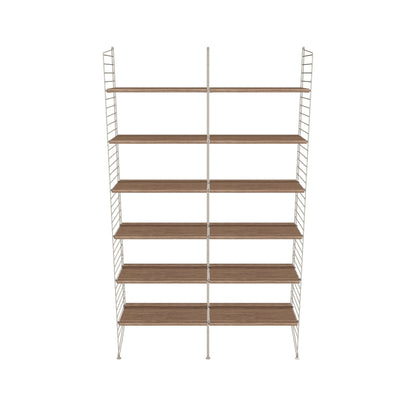 Ensemble de salon A - 3D - Noyer-Beige