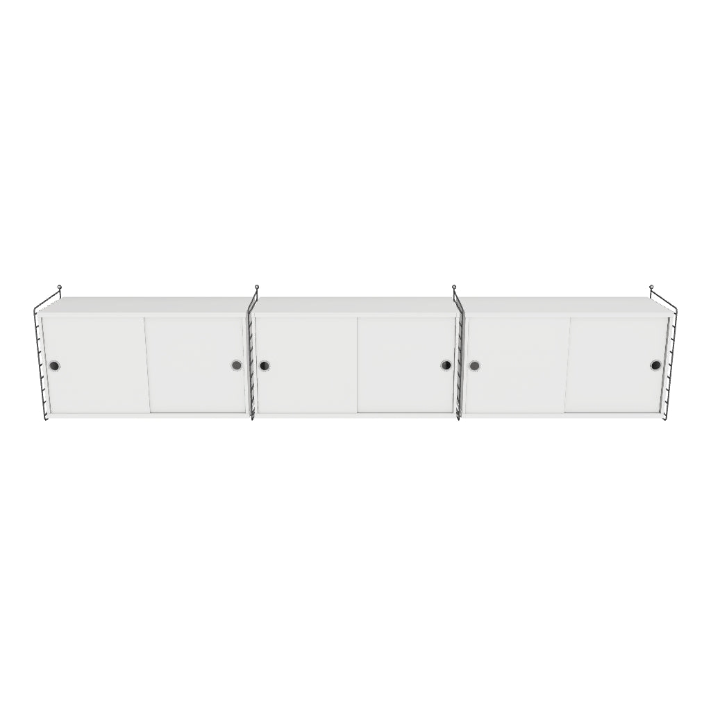 Ensemble de salon D - 3D - Blanc - Gris foncé