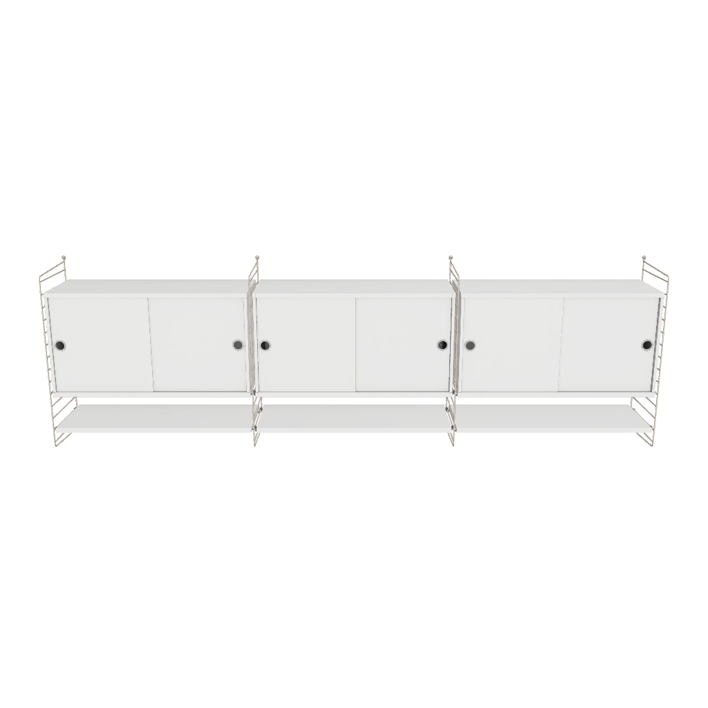 Ensemble de salon E - 3D - Beige - Blanc