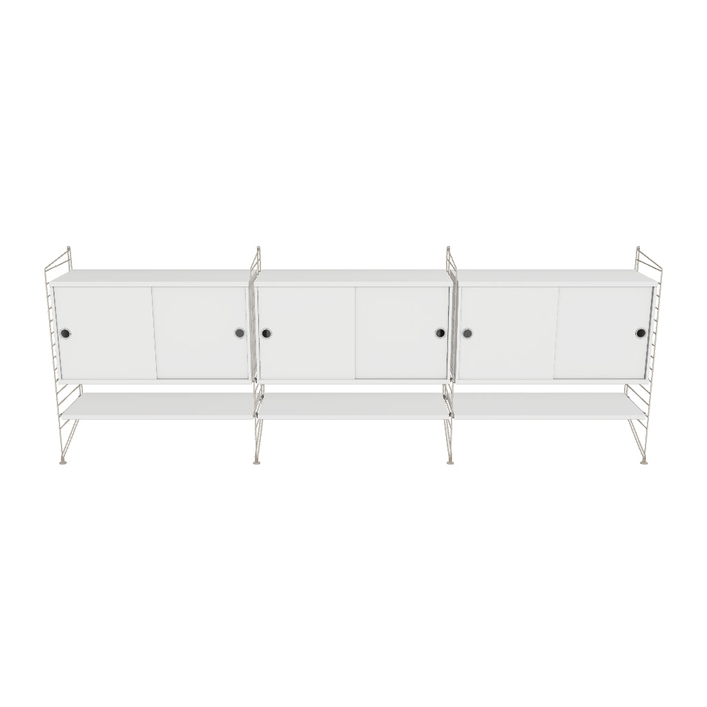 Ensemble de salon F - 3D - Beige - Blanc