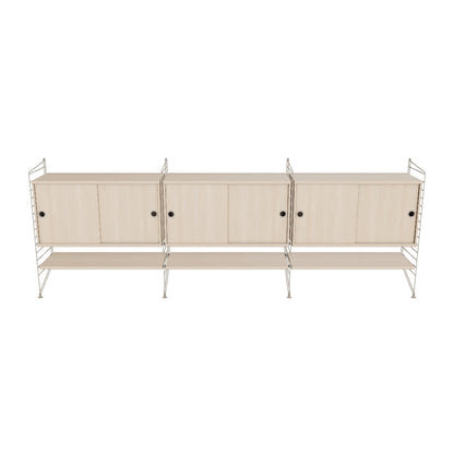 Ensemble de salon F - 3D - Beige - Frêne
