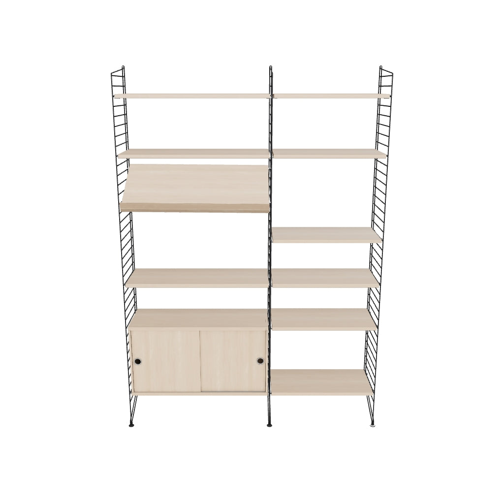 Ensemble de salon H - 3D - Noir - Frêne