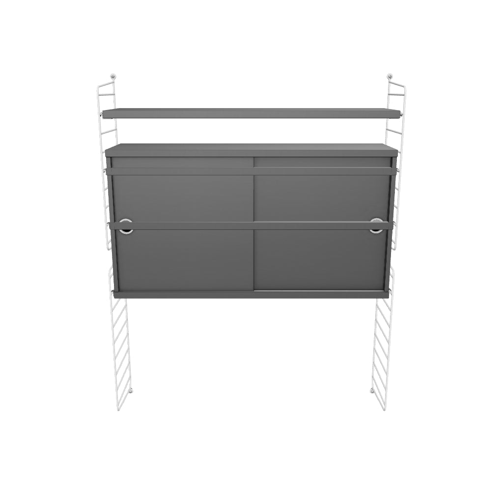 Ensemble de salon I - 3D - Blanc - Gris foncé