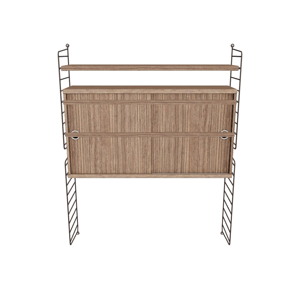 Ensemble de salon I - 3D - Marron foncé - Noyer