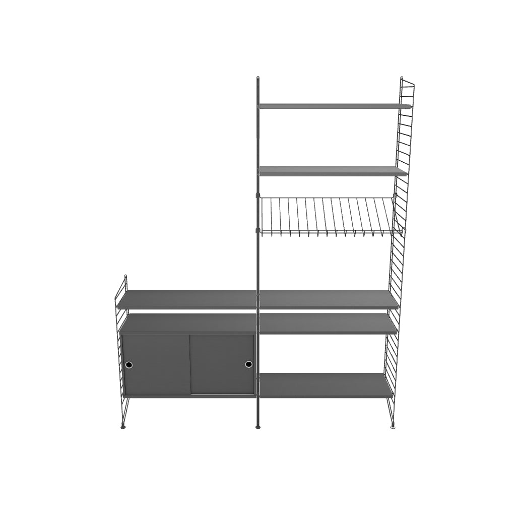 Ensemble de salon K - 3D - Gris foncé
