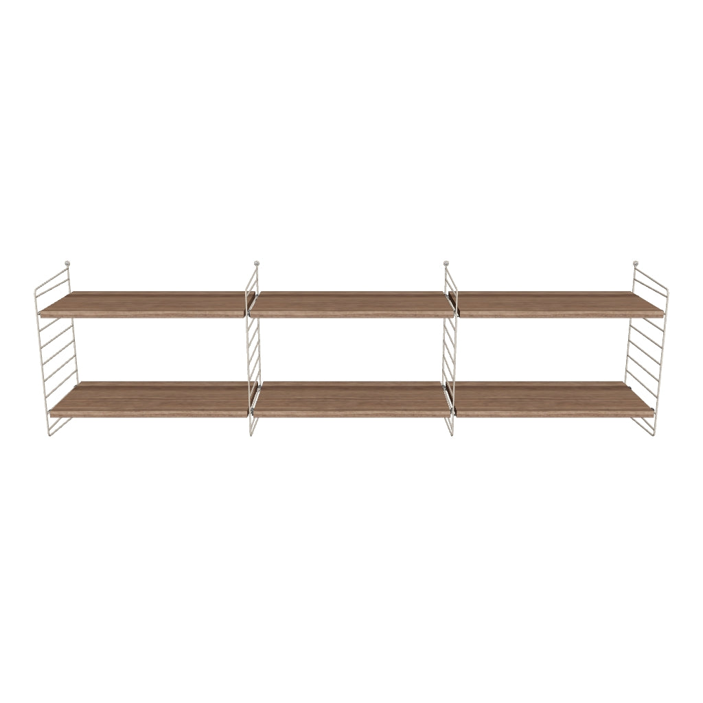 Ensemble de salon O - 3D - Beige - Noyer