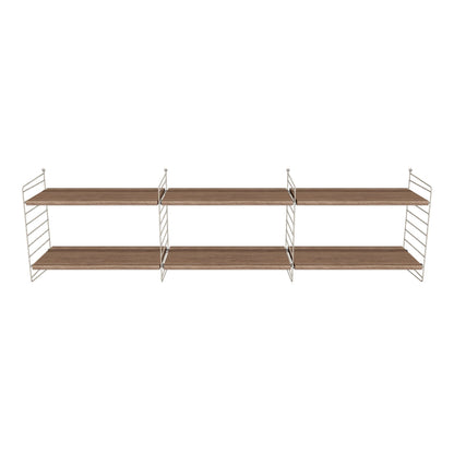 Ensemble de salon O - 3D - Beige - Noyer