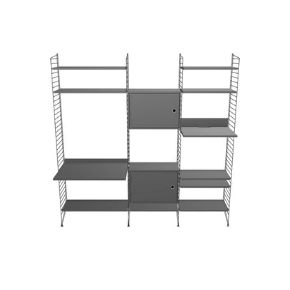 Ensemble de salon P - 3D - Gris foncé