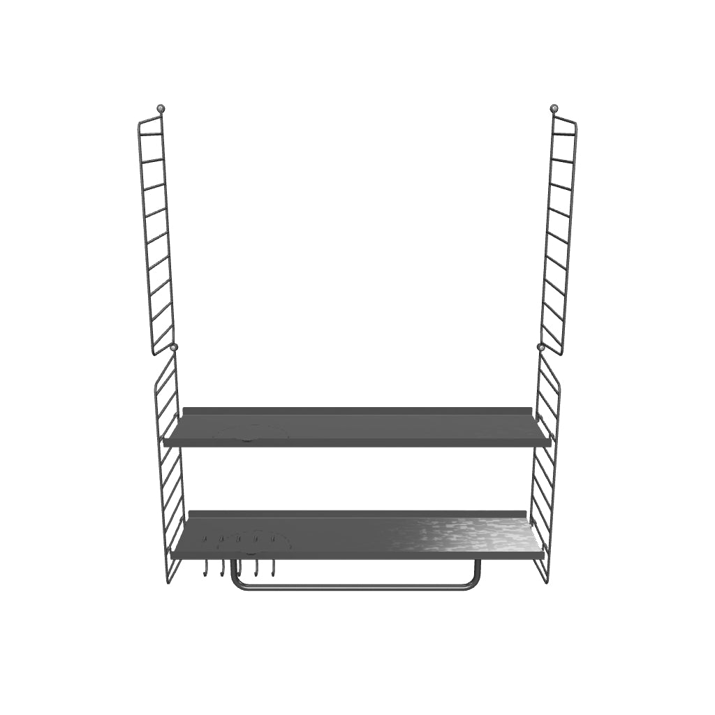 Ensemble Salle de bain C - 3D - Gris