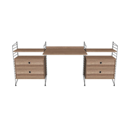 Espace de travail Workspace C - 3D - Noyer-Gris foncé