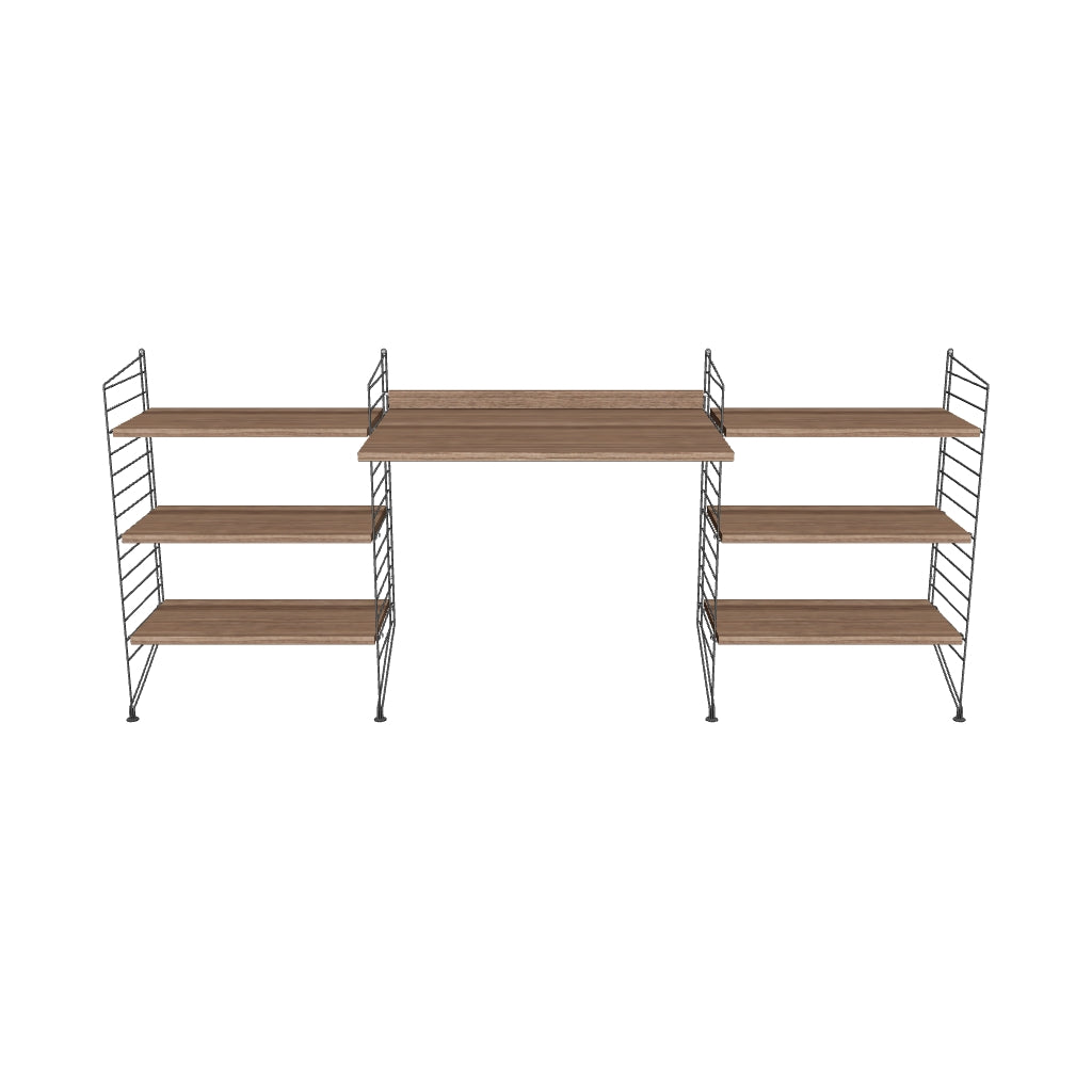 Espace de travail Workspace D - 3D - Noyer-Gris foncé