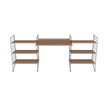 Espace de travail Workspace D - 3D - Noyer-Gris foncé