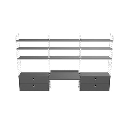 Espace de travail Workspace F - 3D - Gris foncé-Blanc