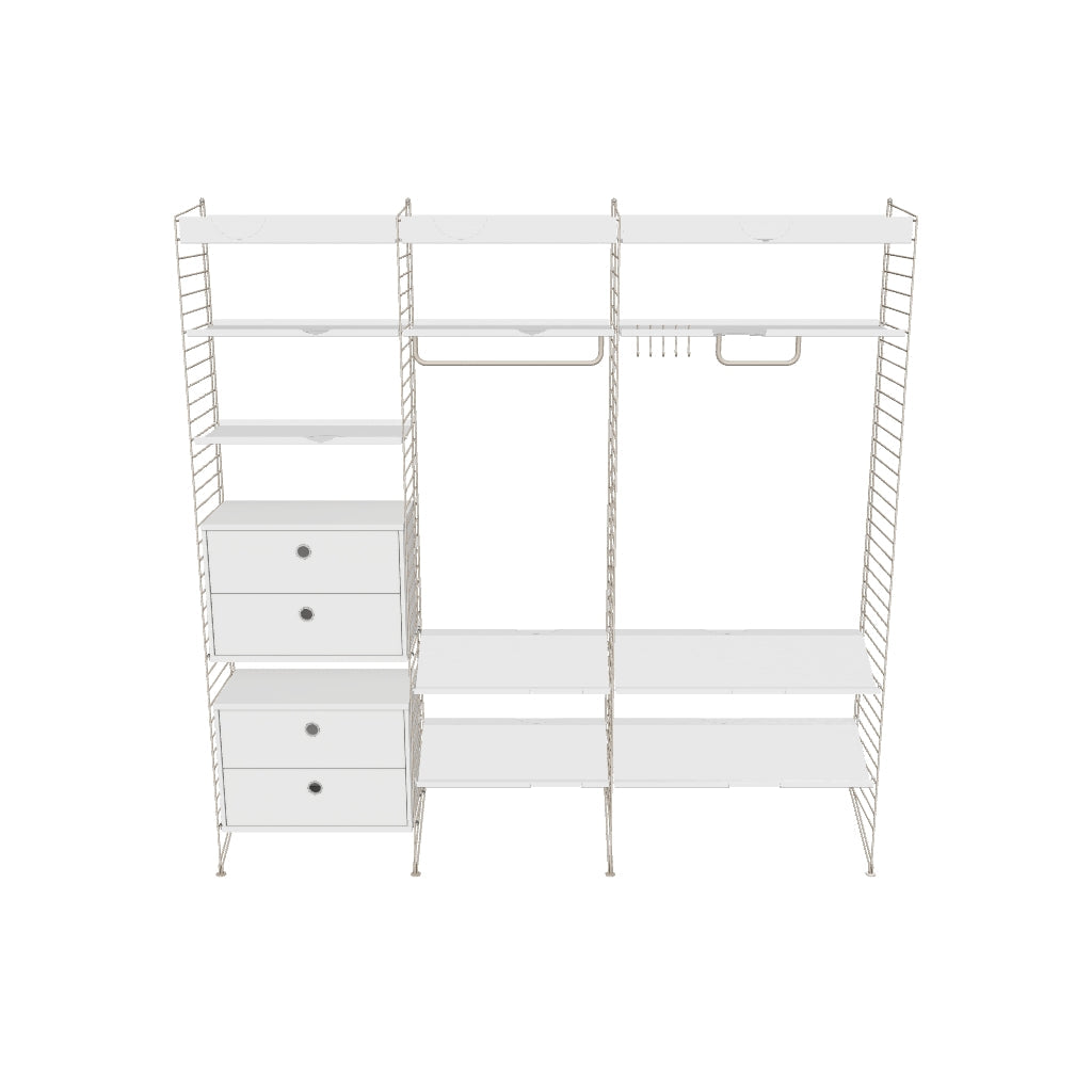 Pack Entrée Hallway P - 3D - Blanc - Beige