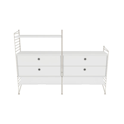 Pack Entrée Hallway U - 3D - Blanc - Beige
